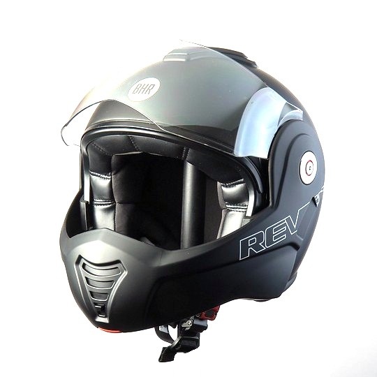 Casco Moto Flip Up Certificato ECE 22.05 - Con Visiera Parasole Interna E Fodera Lavabile