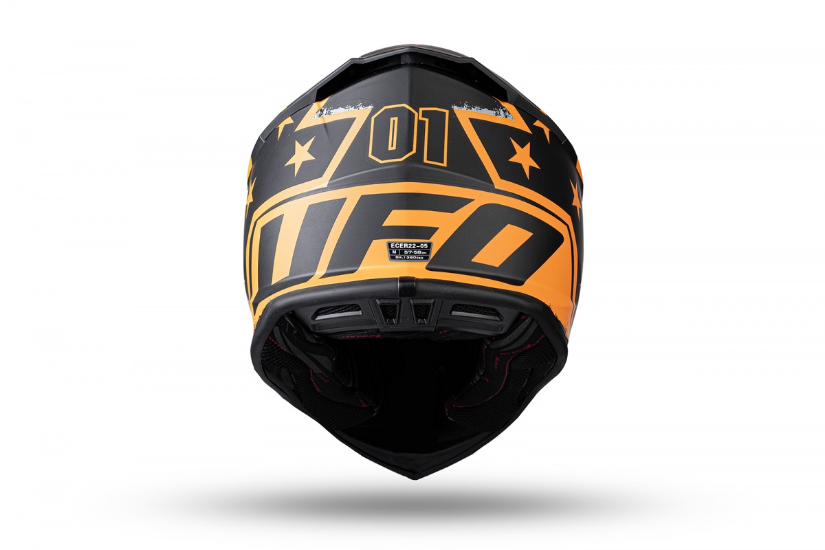 Casco Integrale Casco Cross UFO Intrepid Blu Giallo Casco Per Scooter E Moto Leggere - 10